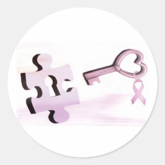 Rond Sticker pour le cancer du sein