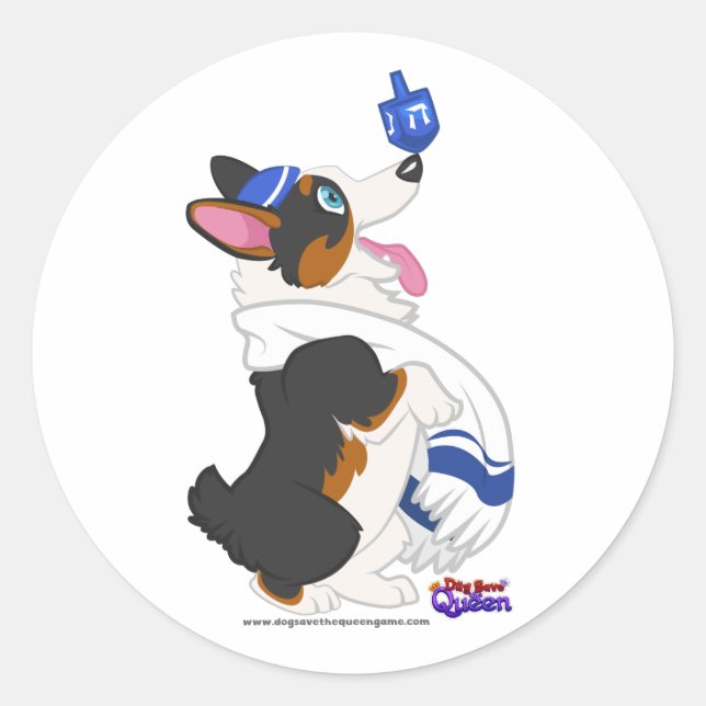 Rond Sticker pour le Dreidel (Devant)