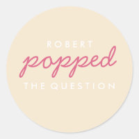Sticker pour le sac de bienvenue Popcorn à la ques