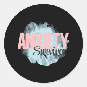 Rond Sticker pour le survivant de l'anxiété
