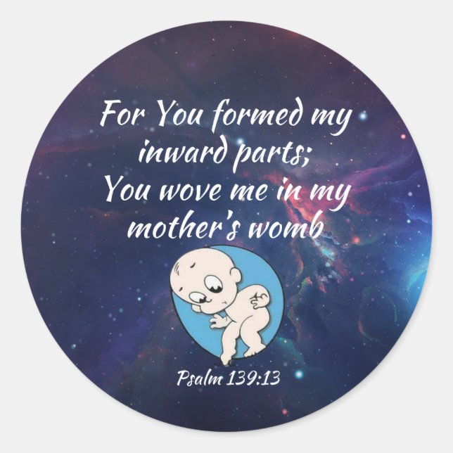 Rond Sticker pour le ventre de ma mère (Devant)