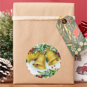 Rond Sticker pour les cloches de Noël