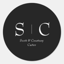 Sticker pour les noms de monogrammes - Décor fixe 