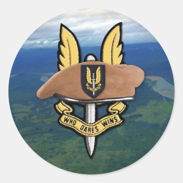 Rond Sticker pour les vétérans du scrapbooking du servi (Devant)