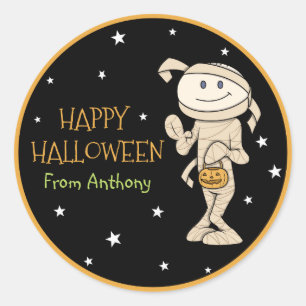 Rond Sticker pour l'Halloween pour maman personnalisées