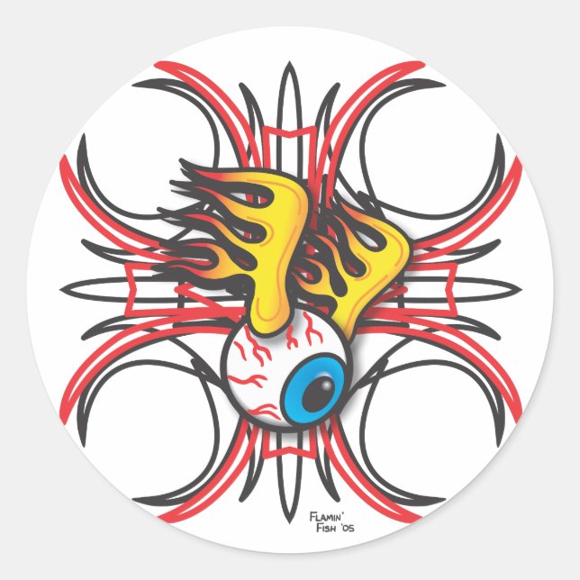 Rond Sticker pour l'oeil de flamin (Devant)