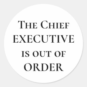 Rond Sticker pour l'opinion politique