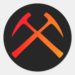 Rond Sticker pour marteaux de roche croisés