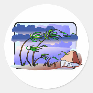 Rond Sticker pour ouragan