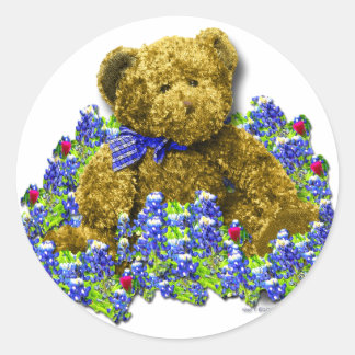 Rond Sticker pour ours Bluebonnet