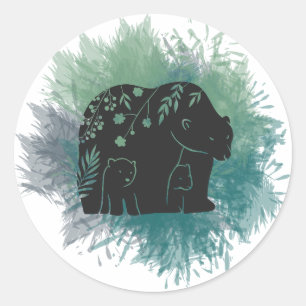 Rond Sticker pour ours de maman