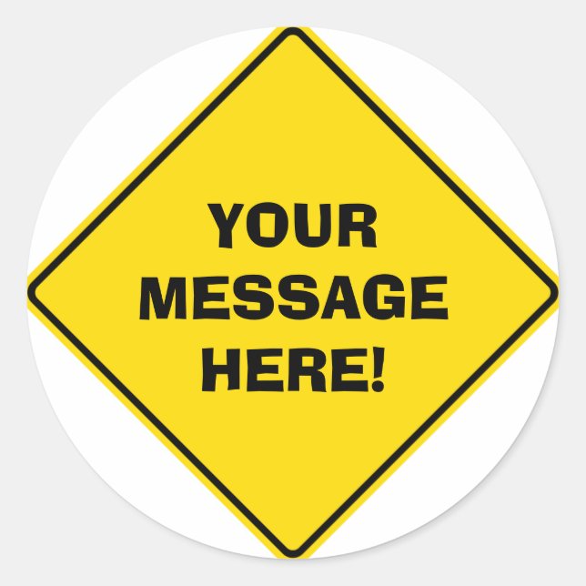 Rond Sticker pour panneau routier (Devant)