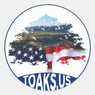 Rond Sticker pour pare-chocs du logo TOaks.us