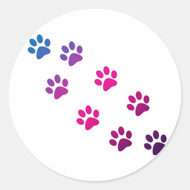 Rond Sticker pour pattes de chat (Devant)