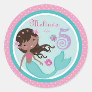Rond Sticker pour petite sirène AA 5B