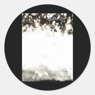 Rond Sticker pour photomontage biologique Abstrait