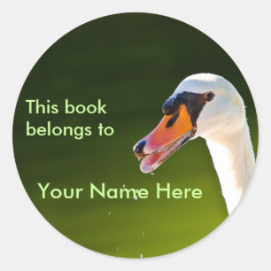 Rond Sticker pour plaque de cygne