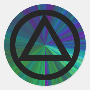 Rond Sticker pour récupération circulaire et triangulai
