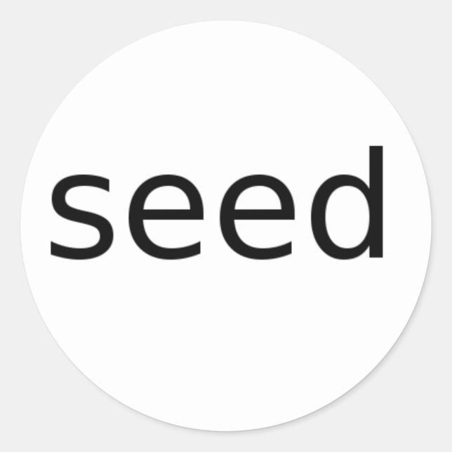 Rond Sticker pour semences (Devant)