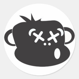 Rond Sticker pour singe ivre
