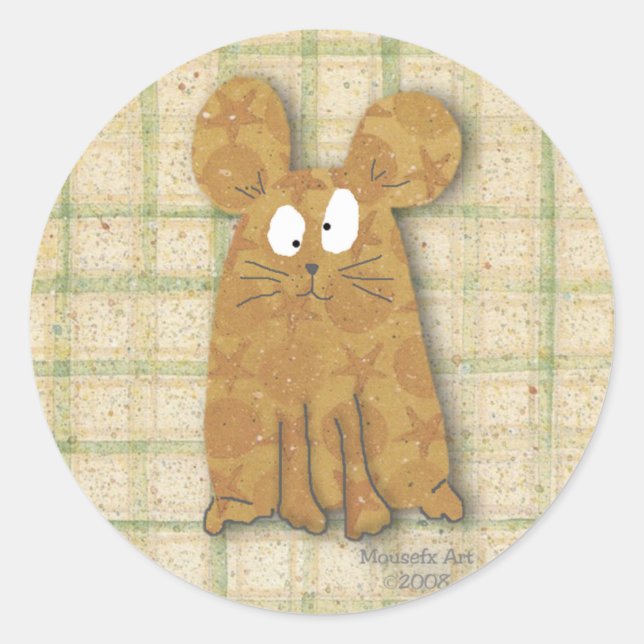 Rond Sticker pour souris de pays (Devant)