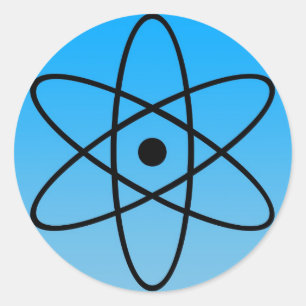 Rond Sticker pour symbole atomique
