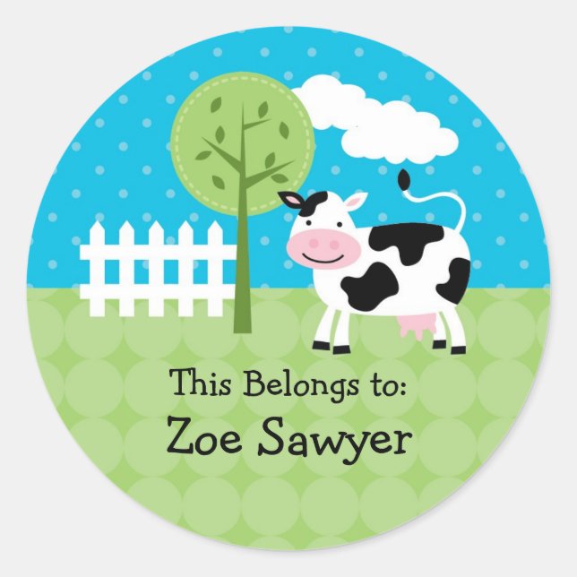 Rond Sticker pour vache (Devant)