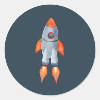 Rond Sticker pour vaisseau spatial