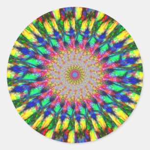 Rond Sticker pour yeux psychédélique