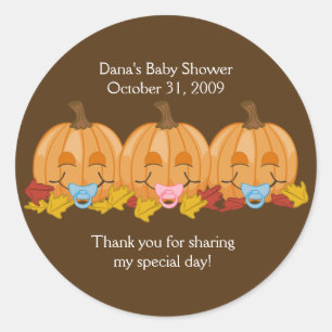 Rond Sticker préféré de l'Halloween citrouille doux