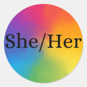 Rond Sticker Pronoun