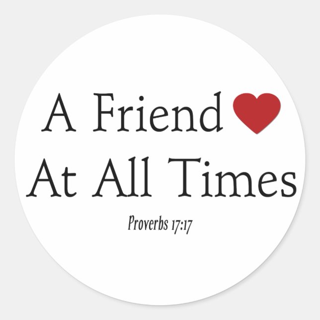 Rond Sticker Proverbes 17:17 (Devant)