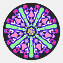 Sticker psychédélique coloré n°3