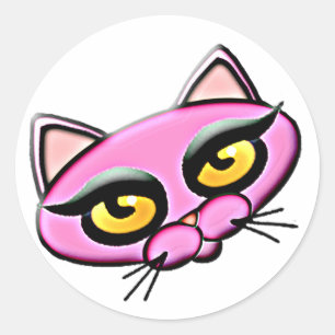 Rond Sticker Qat Rétro