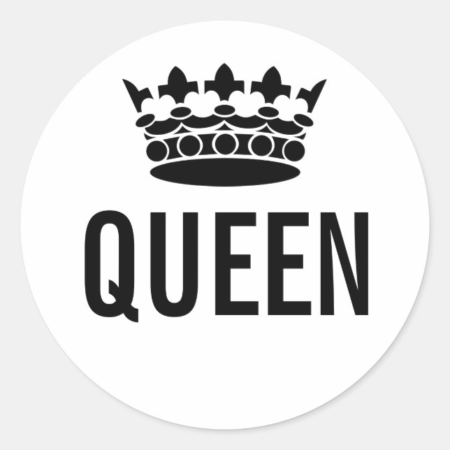 Rond Sticker QUEEN (Devant)