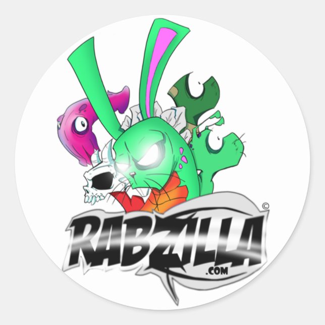 Rond Sticker Rabzilla (Devant)