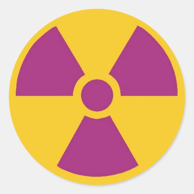 Rond Sticker radioactif (Devant)