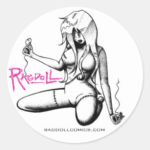 Rond Sticker Ragdoll