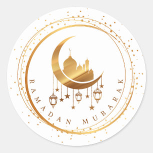 Rond Sticker Ramadan Moubarak