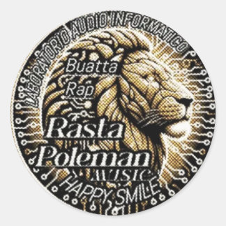 Rond Sticker Rasta Poleman