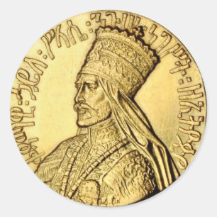 Rond Sticker Rasta Sa Majesté impériale Selassie I
