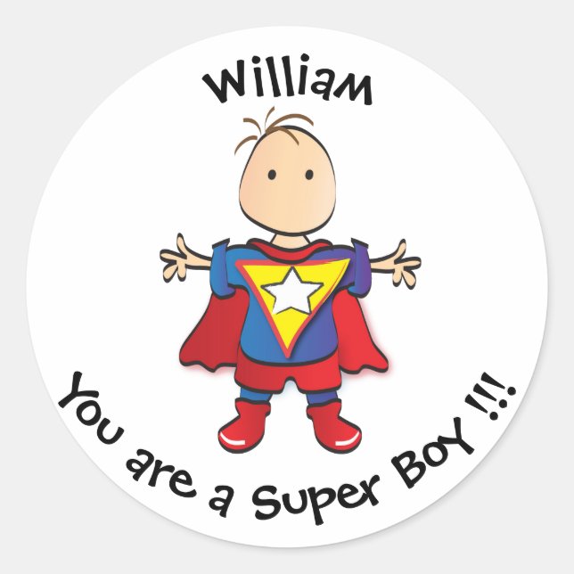 Rond Sticker récompense pour enfants (Devant)