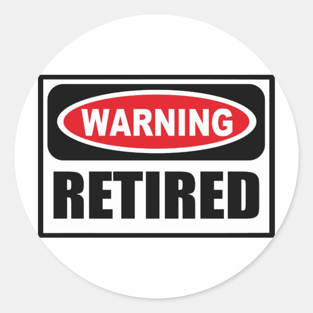 Rond Sticker RETRAITÉ (Devant)