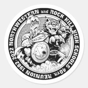 Rond Sticker Rock Hill & Northwestern High Reunion