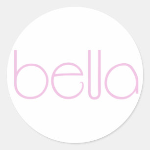 Rond Sticker rose Bella