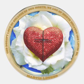 Rond Sticker Rose Luther