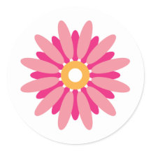 Sticker rose marguerite