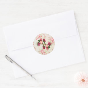 Rond Sticker Roses Rose