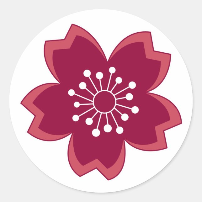 Rond Sticker Sakura (Devant)