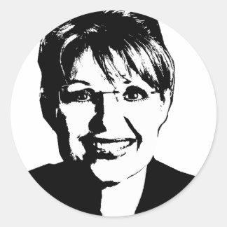 Rond Sticker Sarah Palin